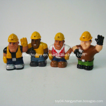 Construction Workers Plastic Toy